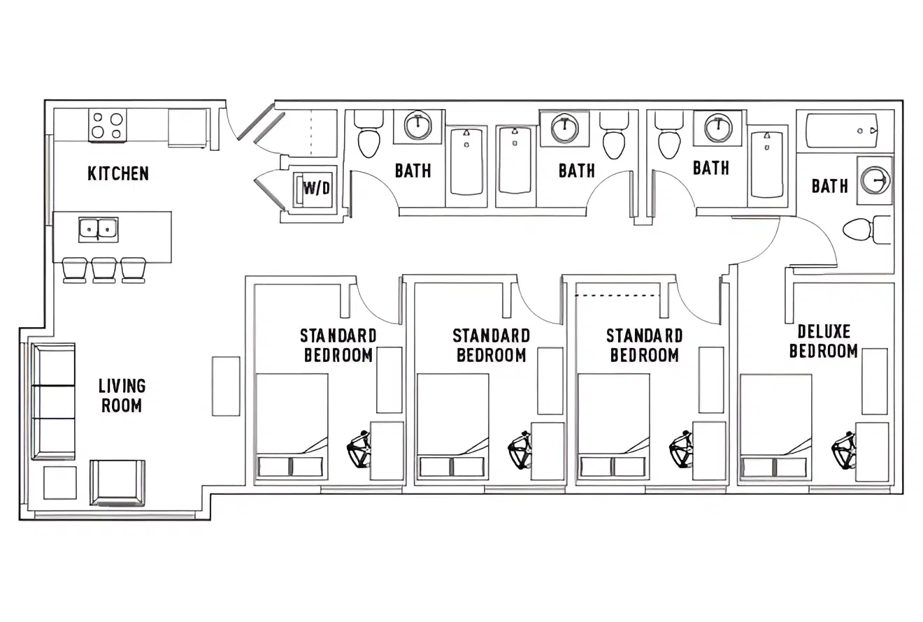 State, Fort Collins – Room in 4 Bed - 4 Bath B