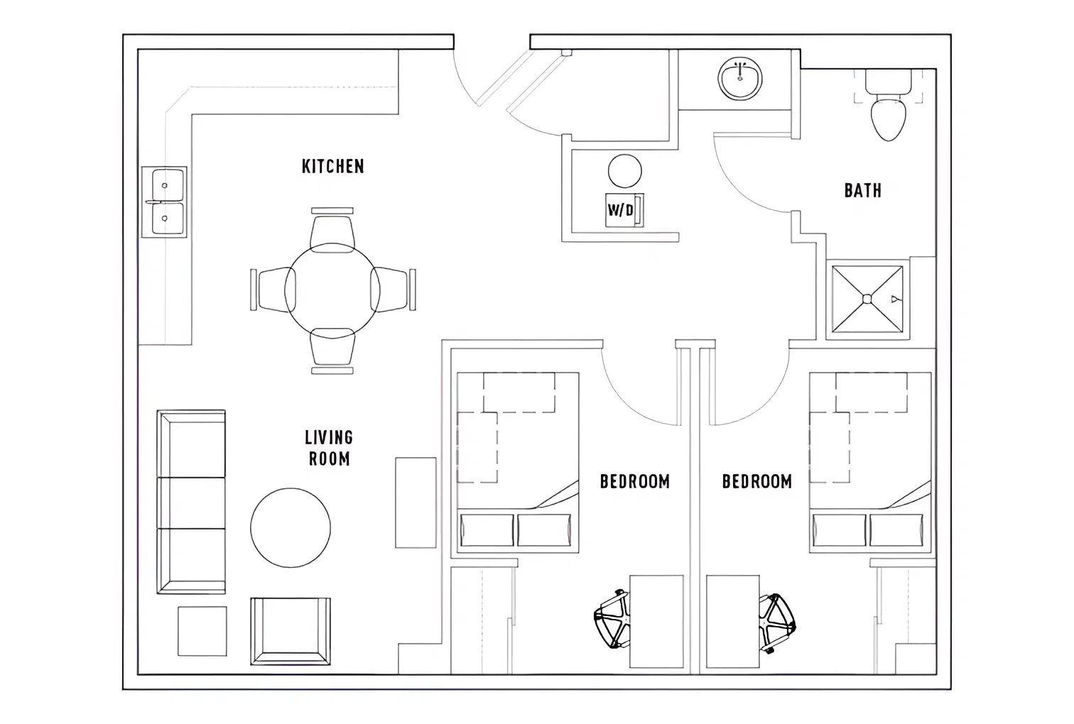 U Point, Syracuse – Room in 2 Bed - 1 Bath B