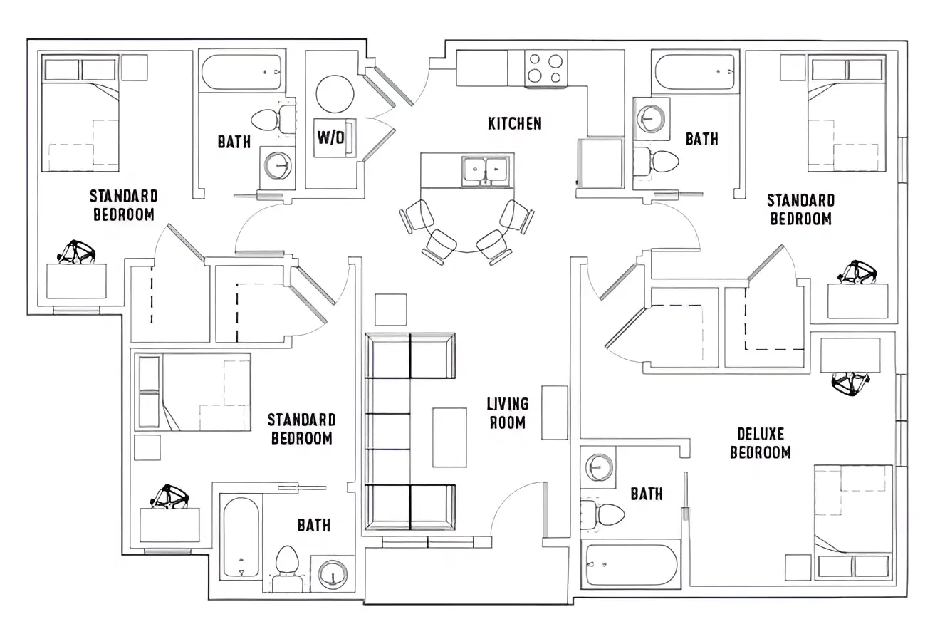 Plaza On University, Orlando – Room in 4 Bed - 4 Bath C