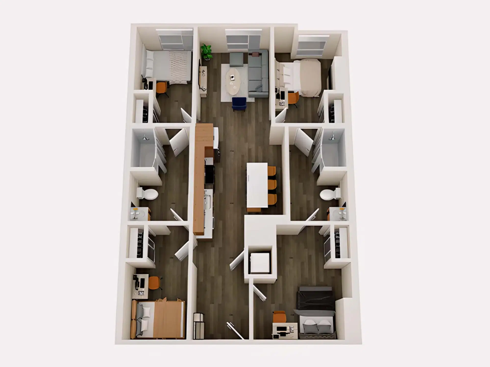 Rise At West Campus, Austin – 4x2 Smart Room in 4 Bedroom 2 Bathroom