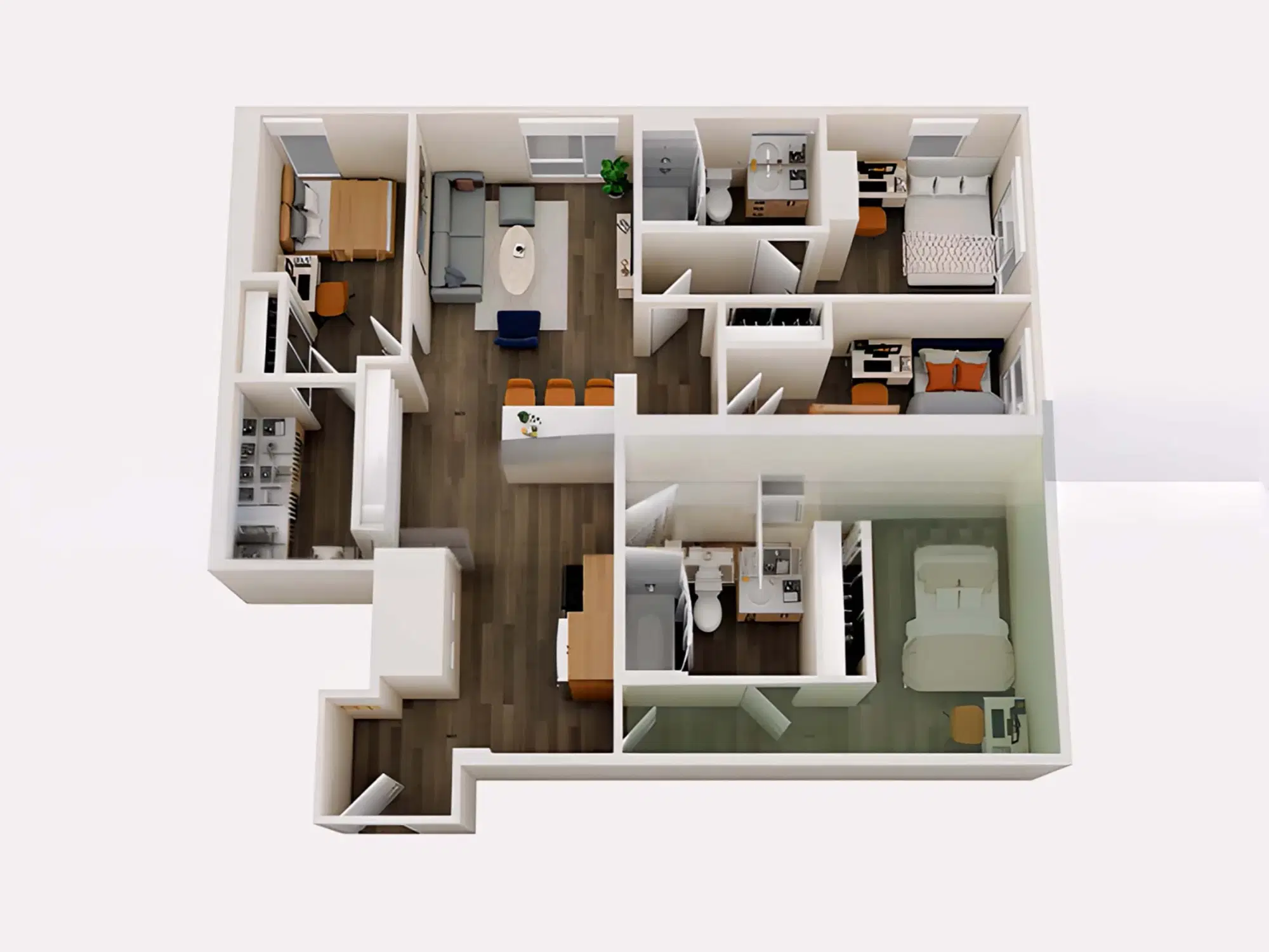 Rise At West Campus, Austin – 4x4 Club Room in 4 Bedroom 4 Bathroom