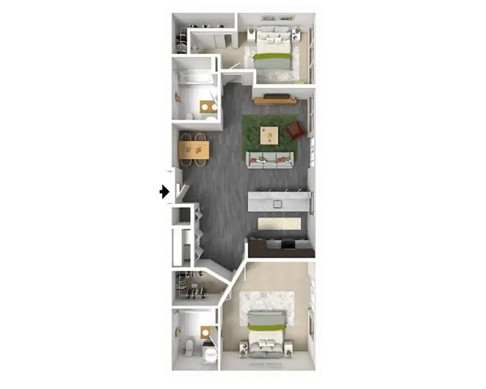 Stonefire Berkeley, Berkeley – Room in 2 Bedroom 2 Bathroom | D4