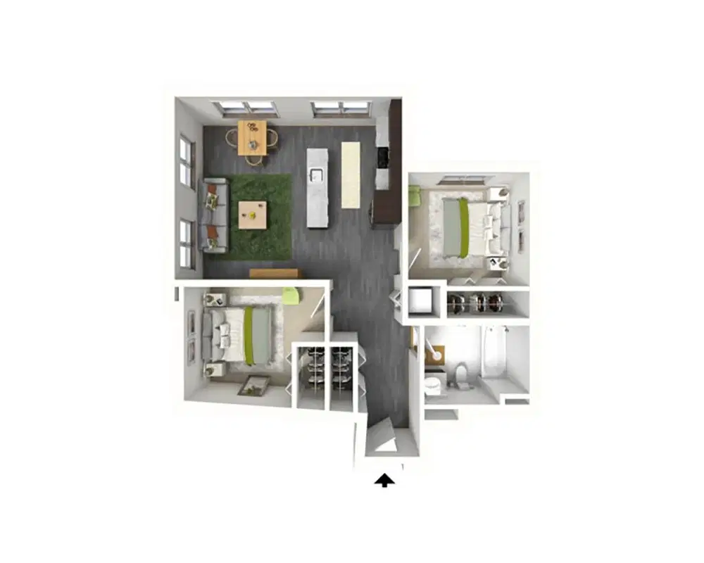 Stonefire Berkeley, Berkeley – Room in 2 Bedroom 1 Bathroom | B2