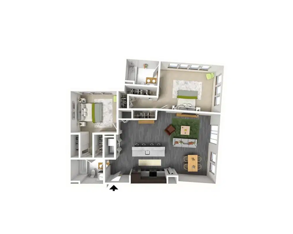 Stonefire Berkeley, Berkeley – Room in 2 Bedroom 2 Bathroom | D6