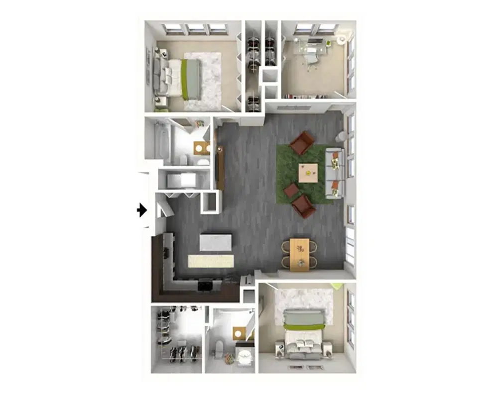 Stonefire Berkeley, Berkeley – Room in 2 Bedroom 2 Bathroom | D7