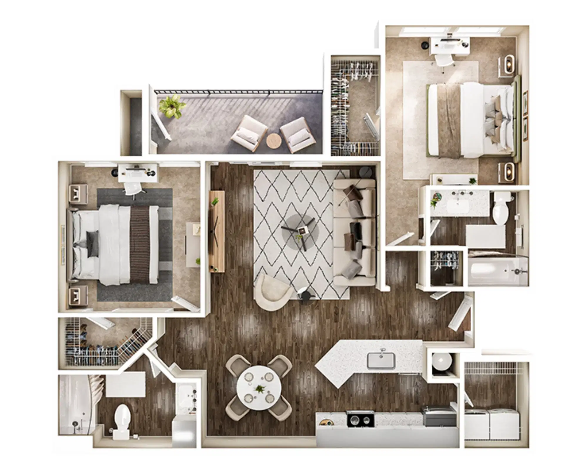 Society 865, Knoxville – Zeta Room in 2 Bedroom 2 Bathroom