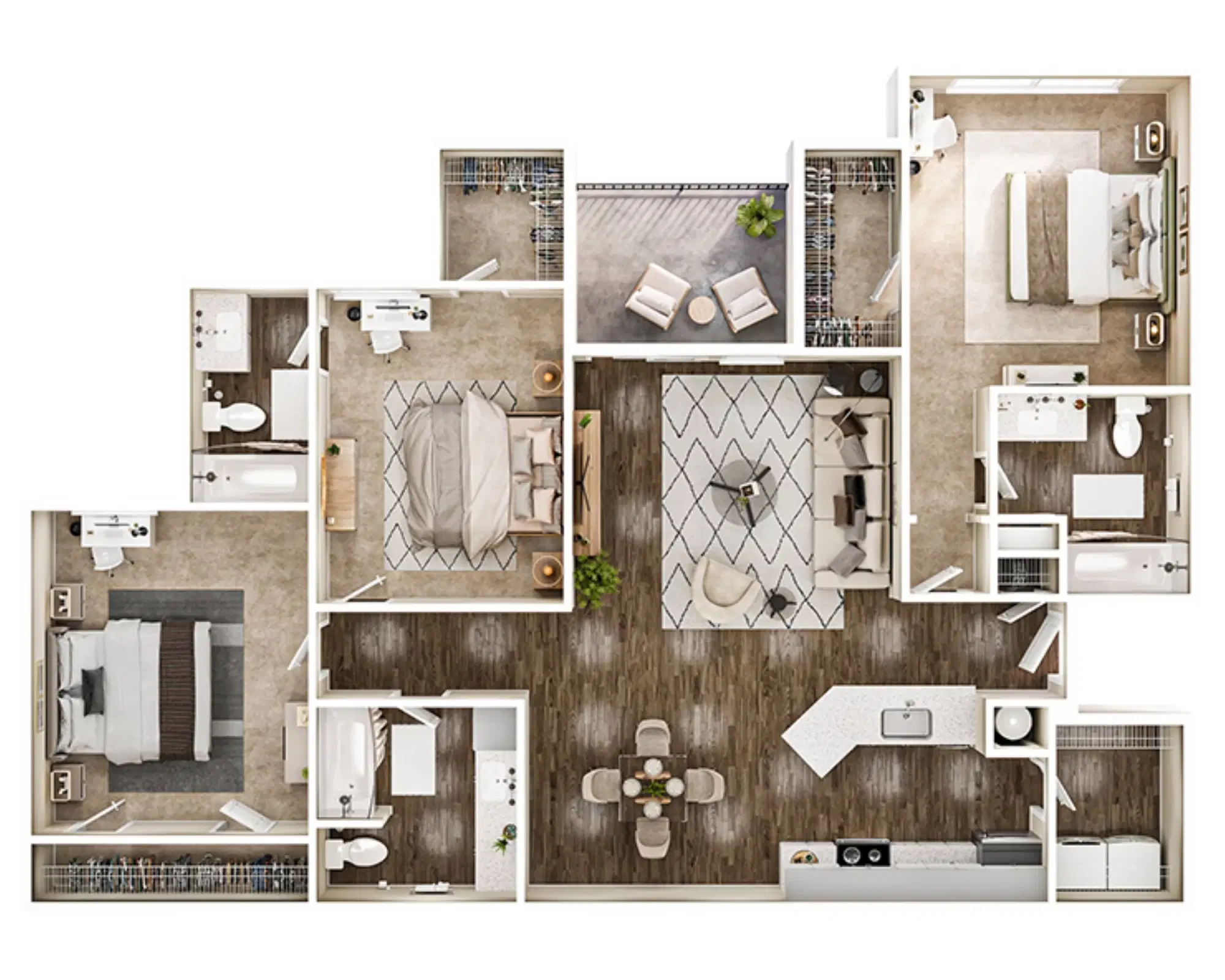 Society 865, Knoxville – Kappa Room in 3 Bedroom 3 Bathroom
