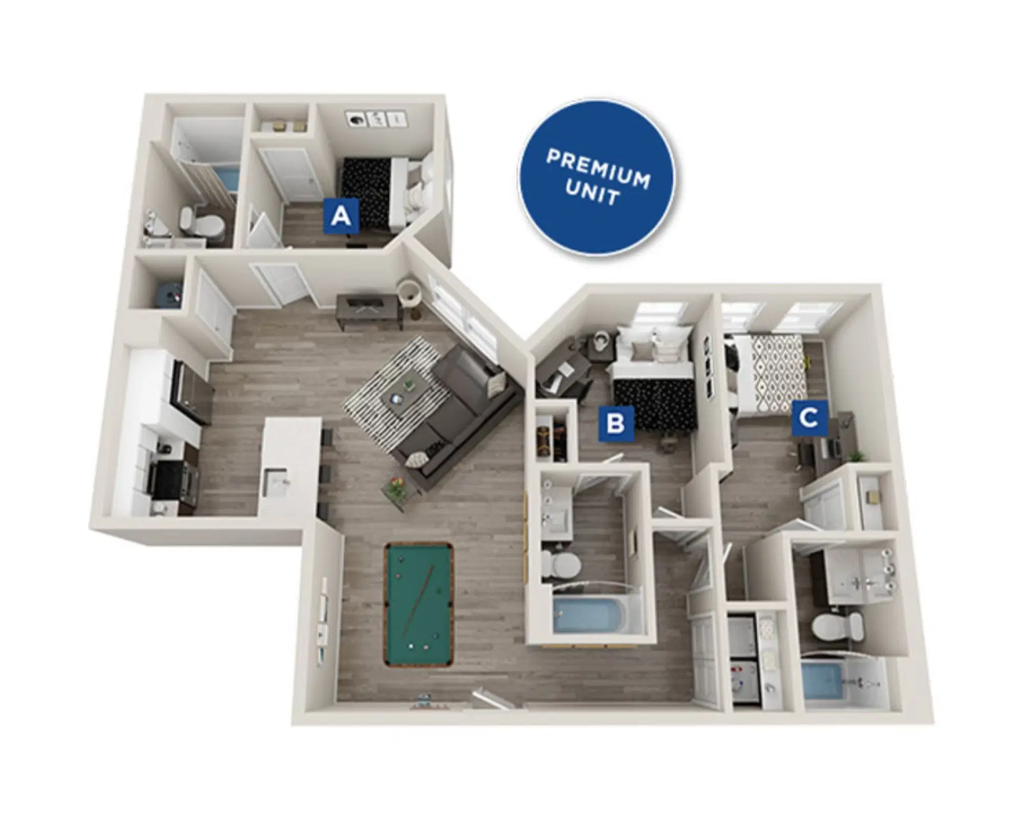 Standard at Bloomington, Bloomington – Chelsea Room in 3 Bedroom 3 Bathroom