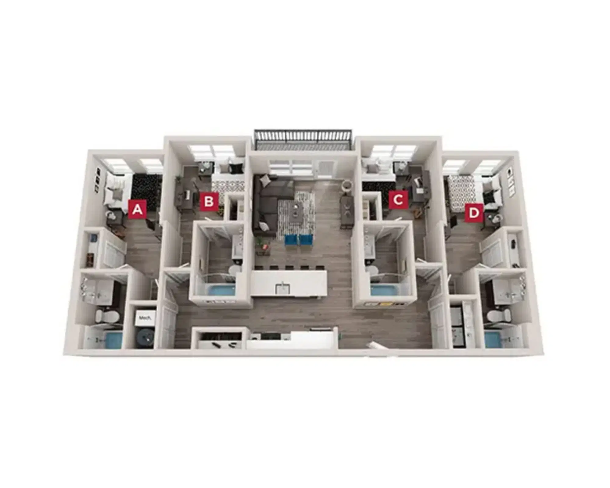 Standard at Bloomington, Bloomington – Derby Room in 4 Bedroom 4 Bathroom