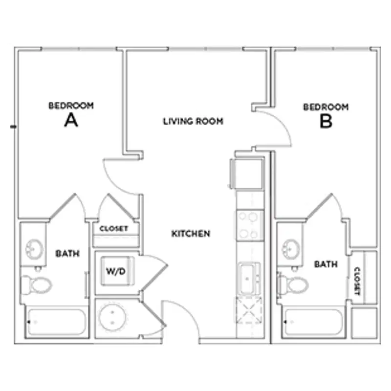 The Standard At Tallahassee, Tallahassee – The Brookhaven Room in 2 Bedroom 2 Bathroom