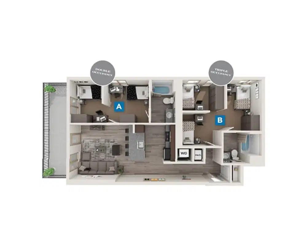 The Standard, Berkeley – Bradford Room in 2 Bedroom 2 Bathroom
