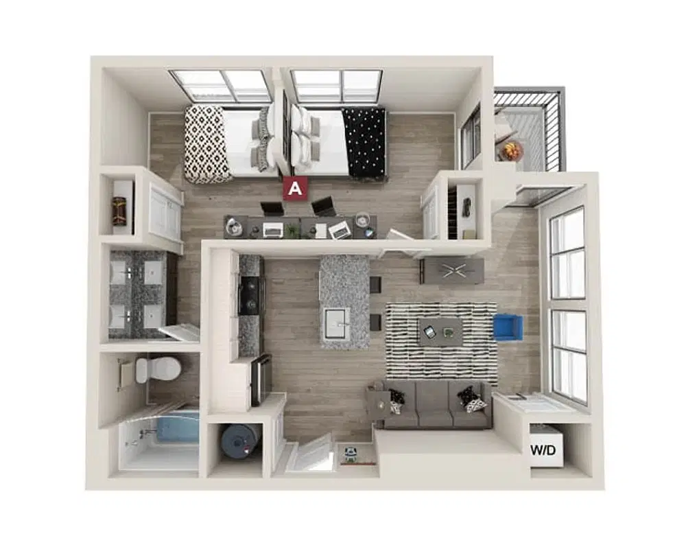 The Standard, Austin – Arden Double Occupancy Room in 1 Bedroom 1 Bathroom