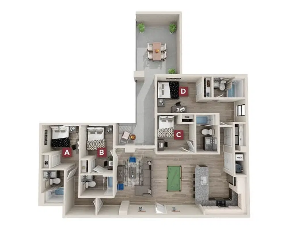 The Standard, Austin – Denmark Premium Room in 4 Bedroom 4 Bathroom