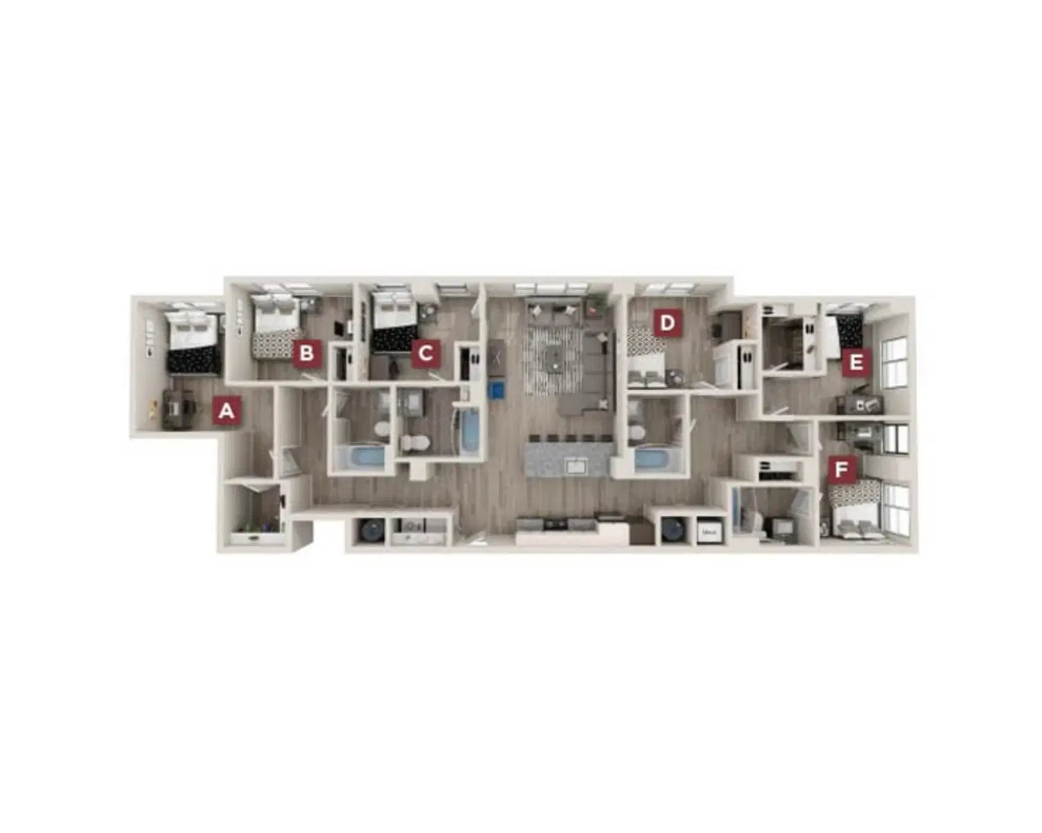 The Standard, Austin – Gramercy Room in 6 Bedroom 4 Bathroom