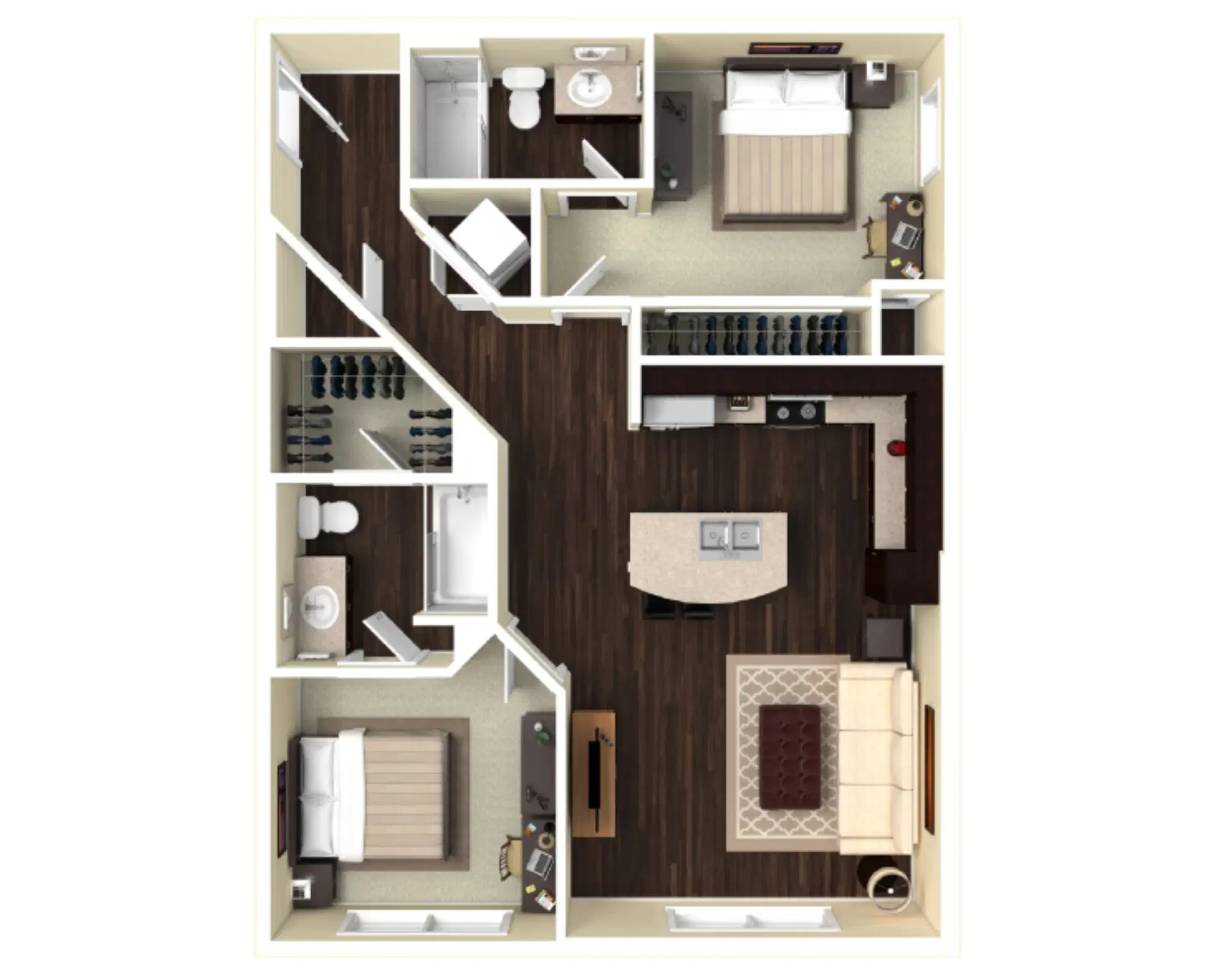 The Standard, St Louis – Room in 2 Bedroom 2 Bathroom | B2