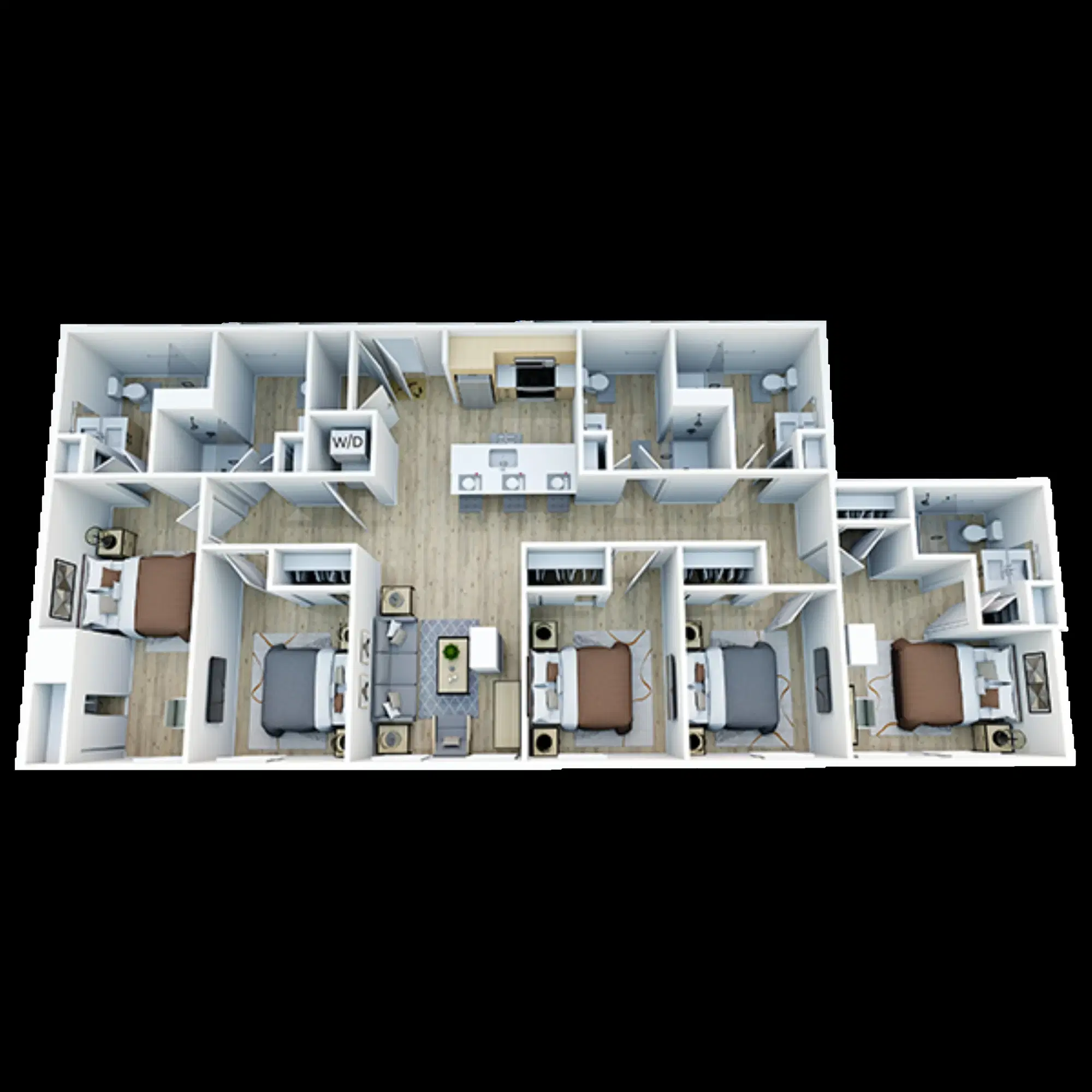 Trailside Student Living, Seattle – Room in 5 Bedroom 5 Bathroom | E4