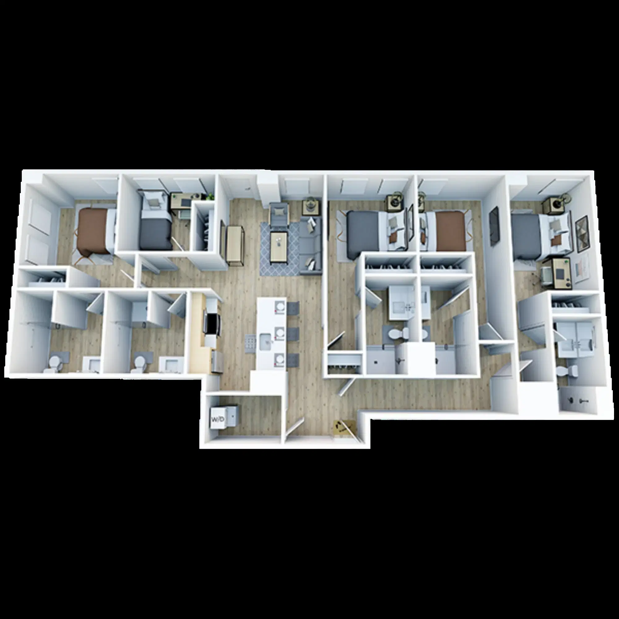 Trailside Student Living, Seattle – Room in 5 Bedroom 5 Bathroom | E6