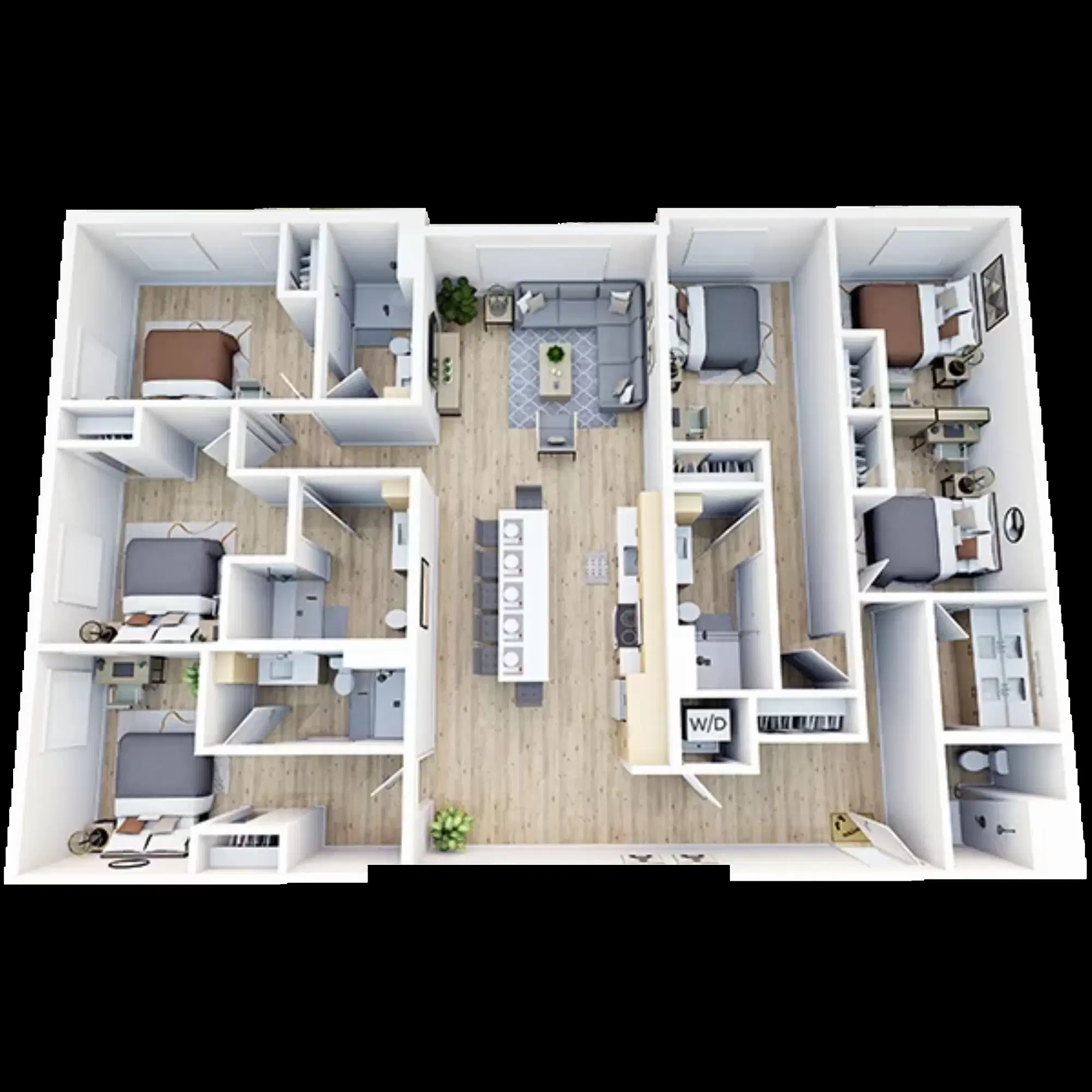 Trailside Student Living, Seattle – Room in 5 Bedroom 5 Bathroom | E10