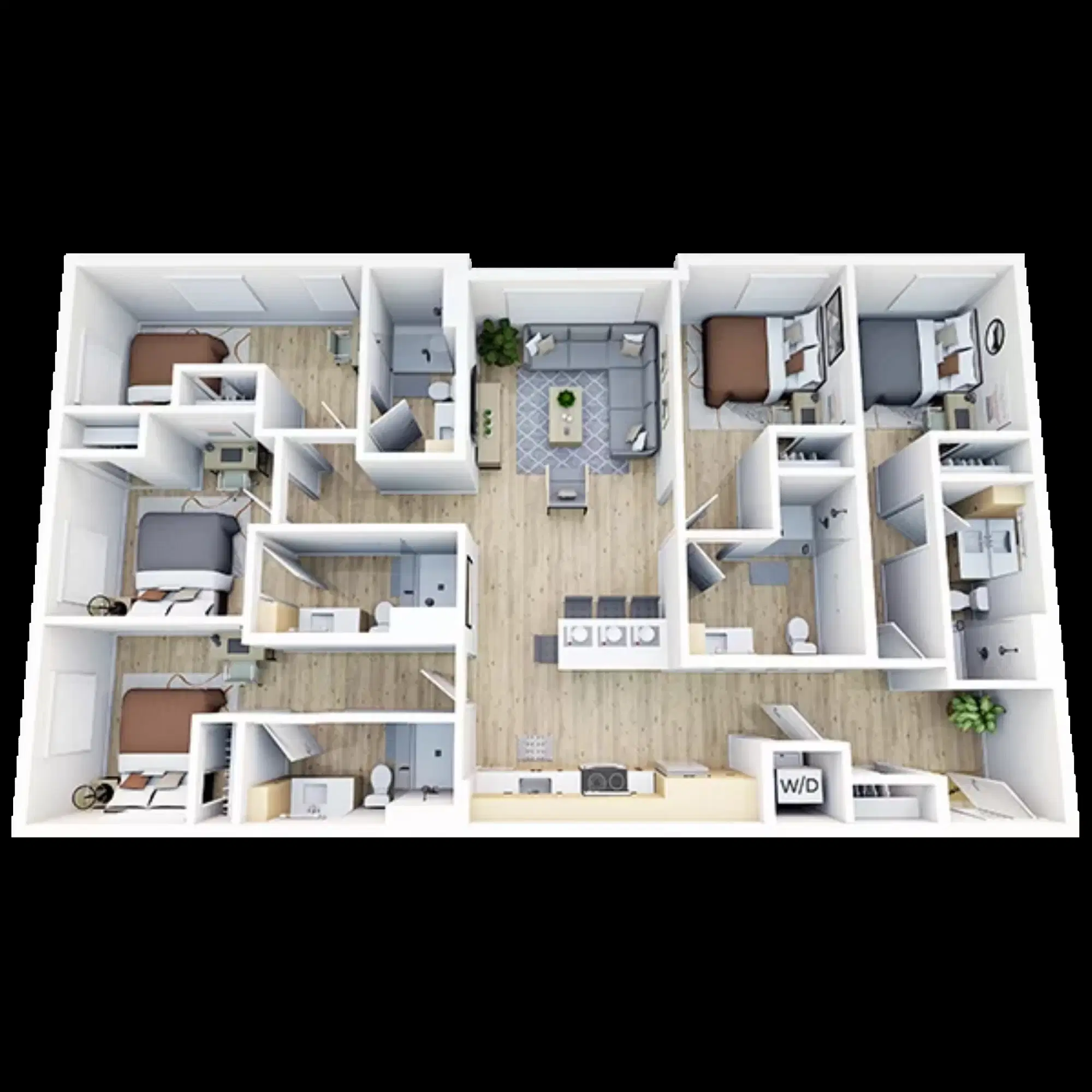 Trailside Student Living, Seattle – Room in 5 Bedroom 5 Bathroom | E8
