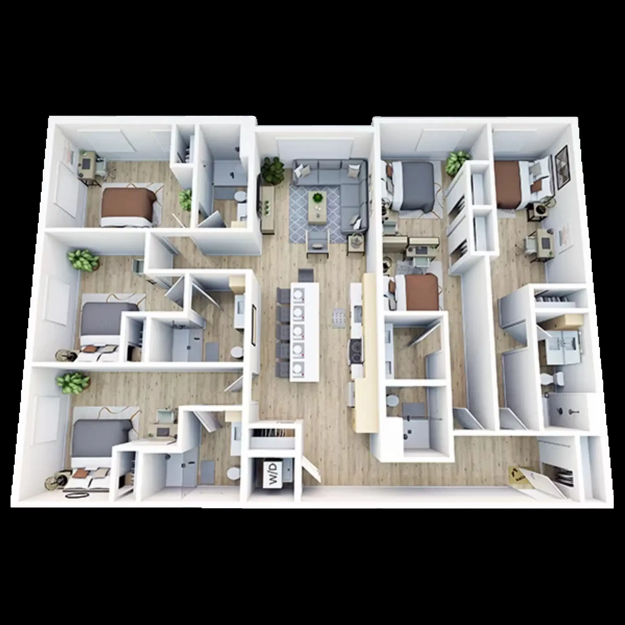 Trailside Student Living, Seattle – Room in 5 Bedroom 5 Bathroom | E11