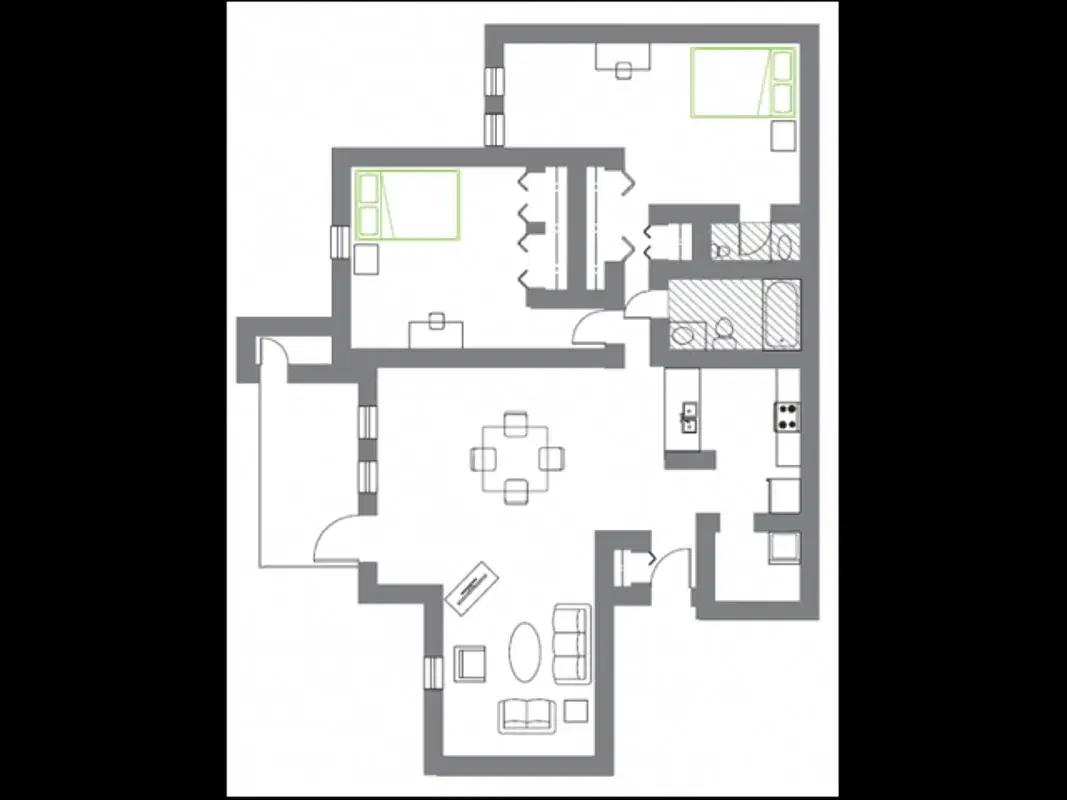 Woodland Mews, Ann Arbor – Room in 2 Bedroom 1.5 Bathroom | C D walkout-wm211wo2