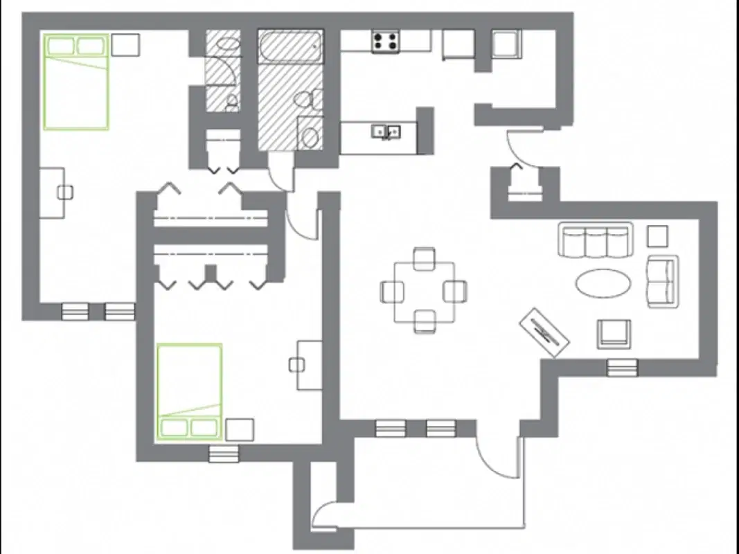 Woodland Mews, Ann Arbor – Room in 2 Bedroom 1.5 Bathroom | D 1st floor-wm211g2