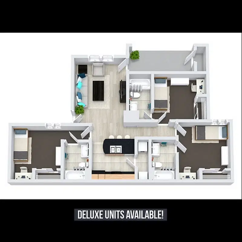 Gateway At Denton, Denton – Room in 3 Bedroom 3 Bathroom | C2