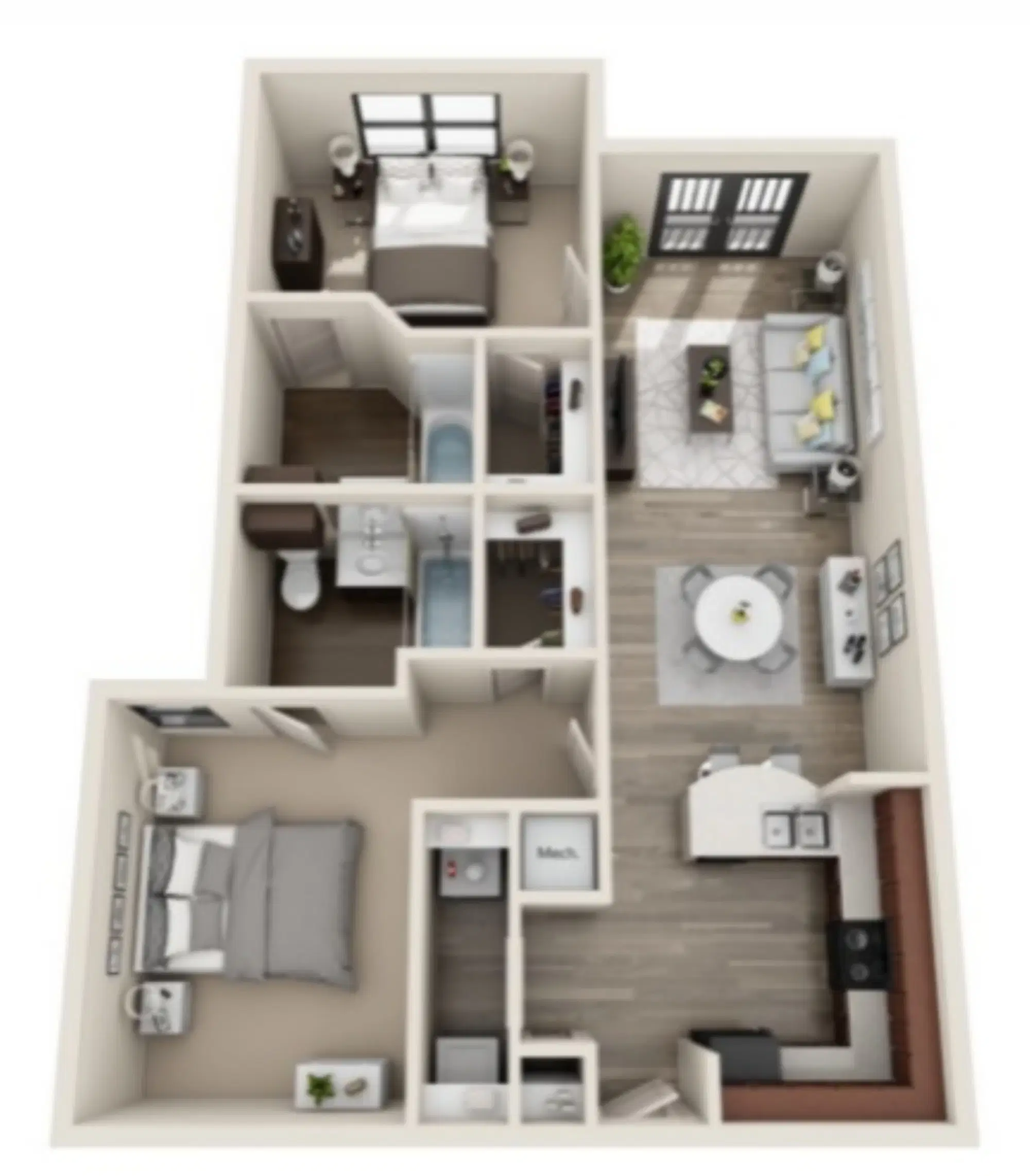 Midtown 905, Denton – 2x2 - Standard Room in 2 Bedroom 2 Bathroom