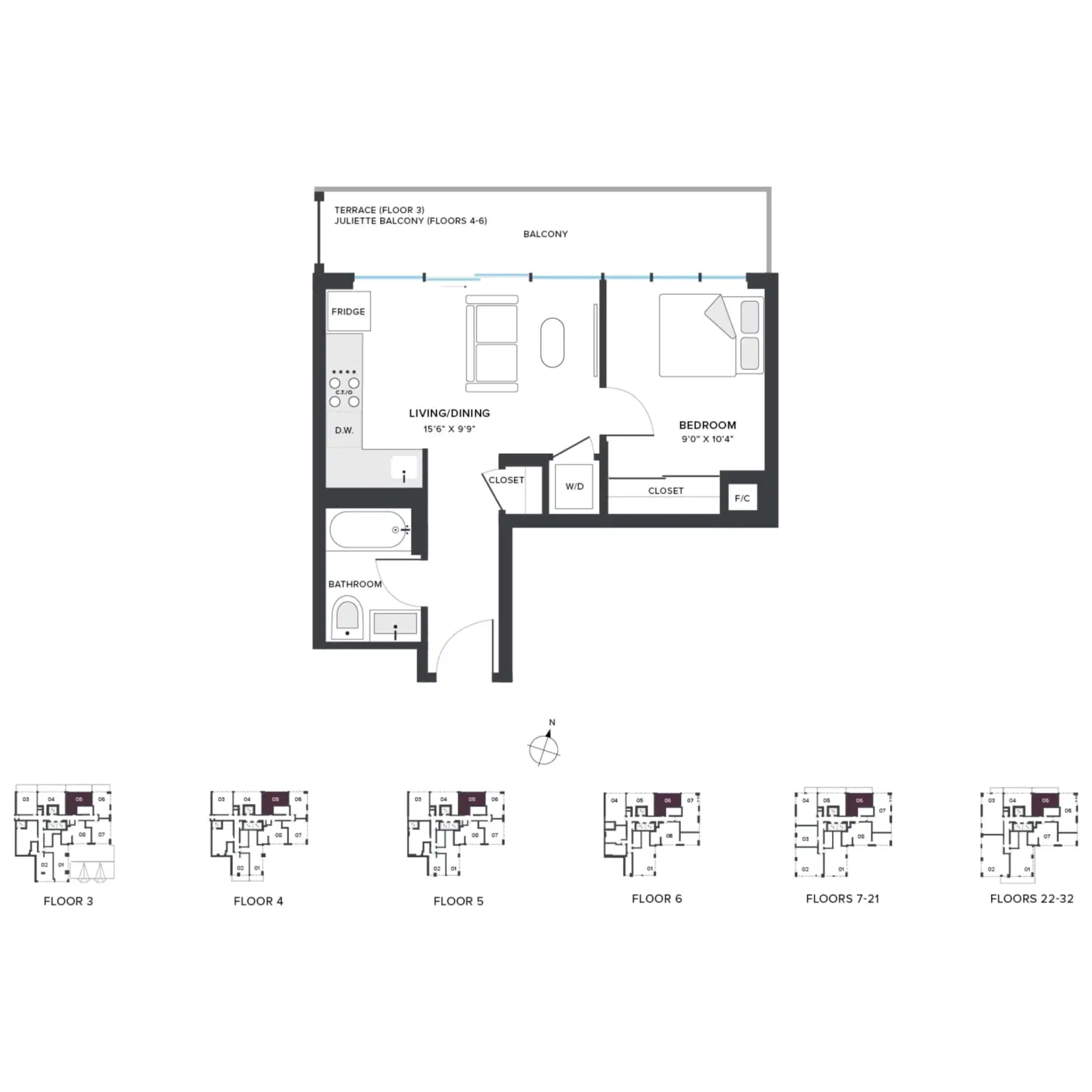 The Ivy, Toronto – 1 Bed 1 Bath