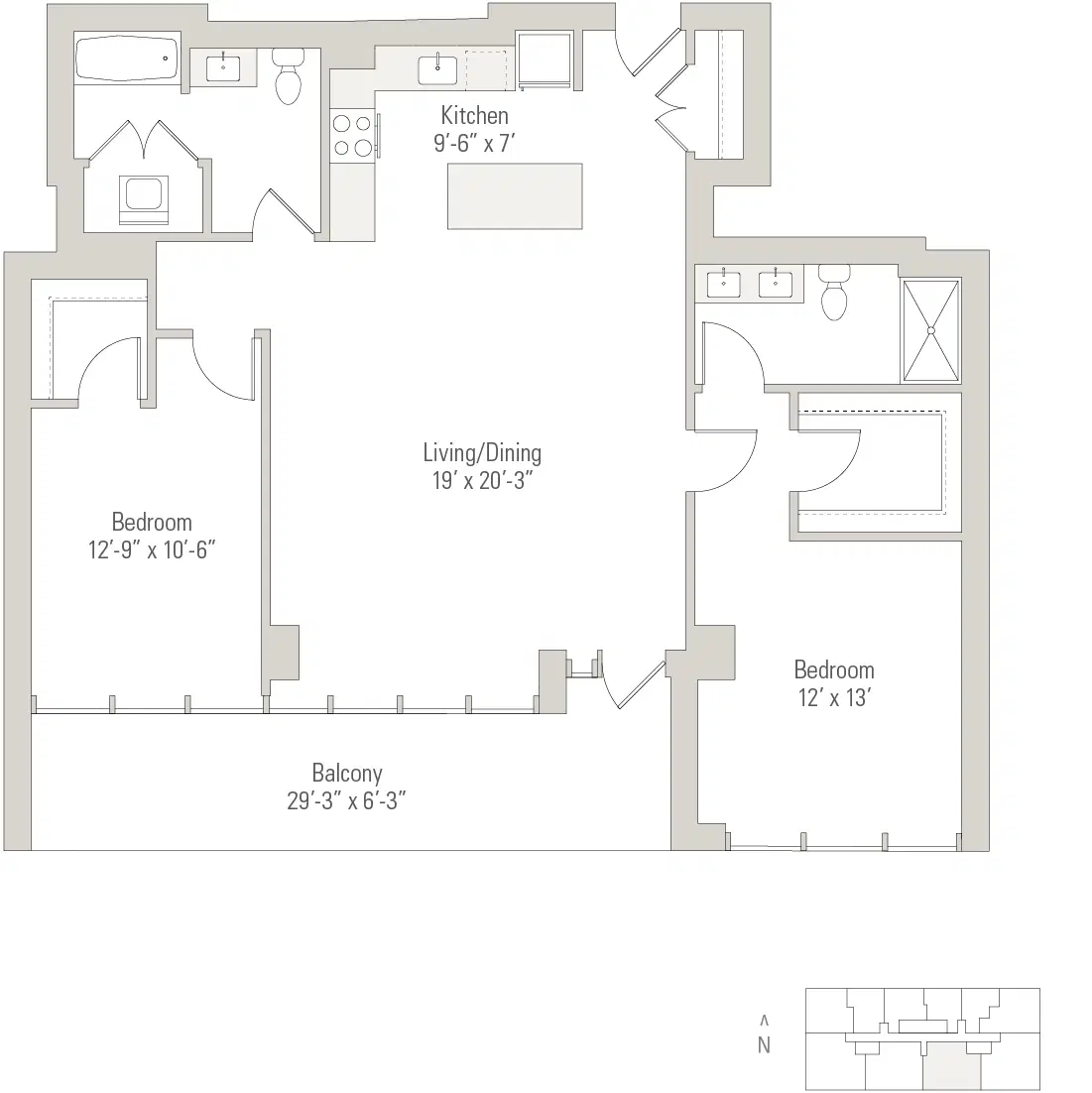Solstice On The Park, Chicago – 2 Bed 2 Bath