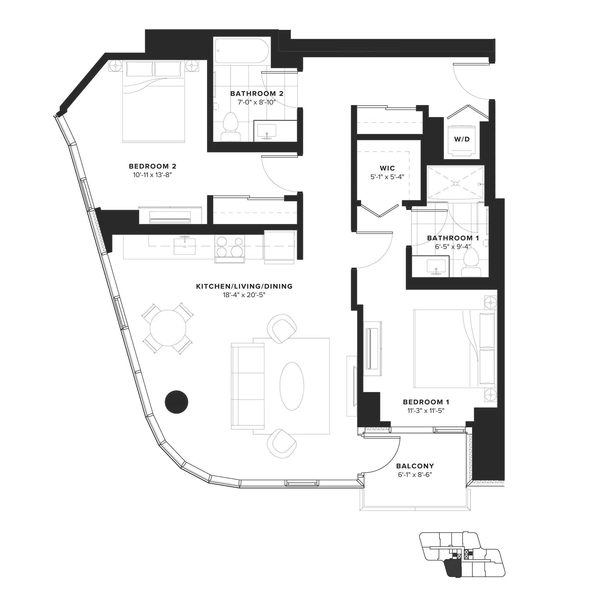 5252 Apartments, Chicago – 2 Beds 2 Baths