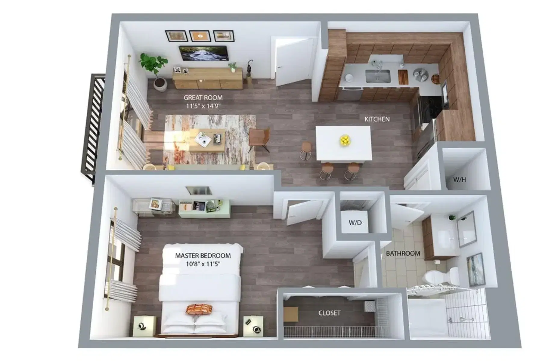 Bella Vista, Lauderdale Lakes – 1 Bed 1 Bath