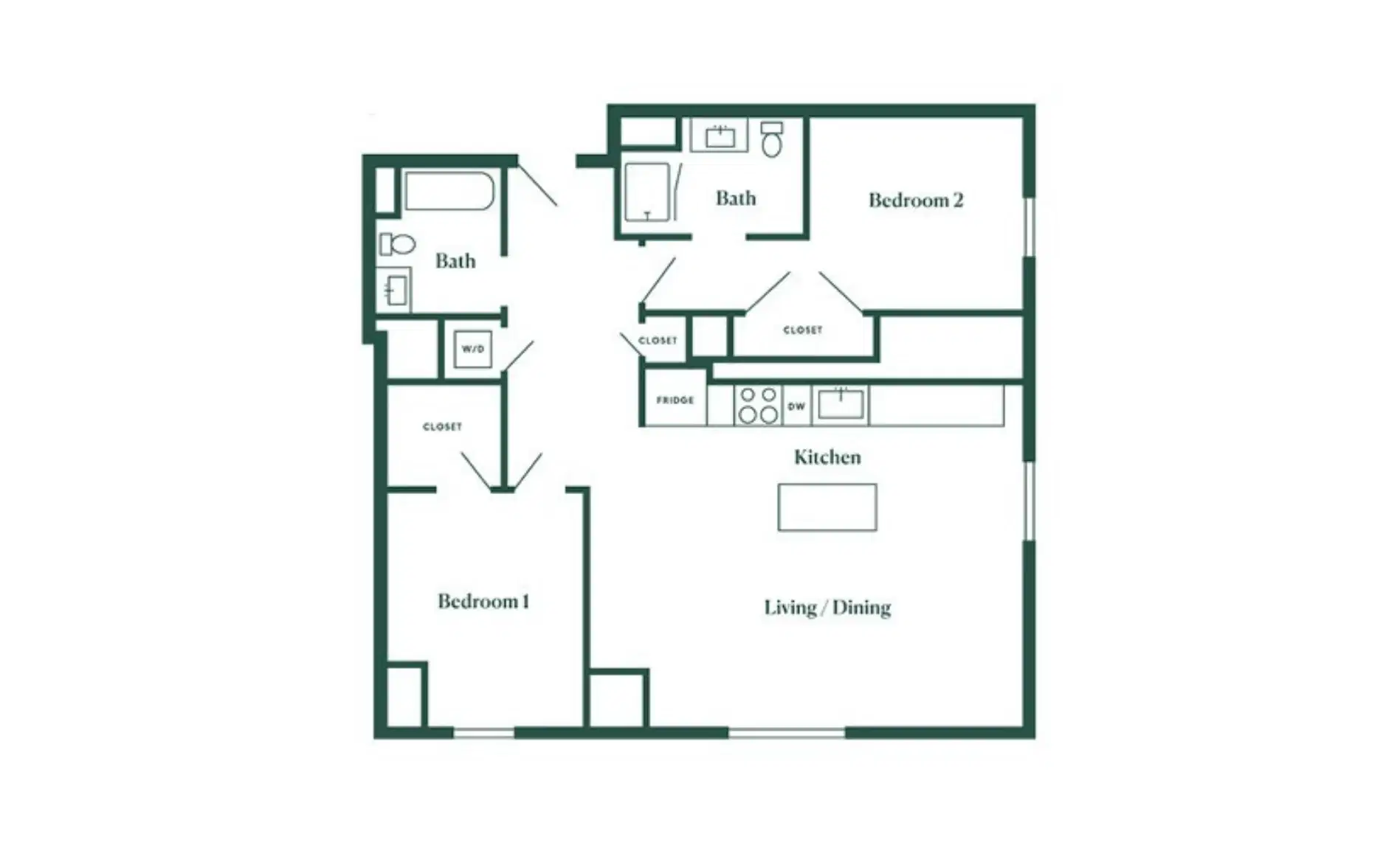 The Chestnut at University City, Philadelphia – 2 Bed 2 Bath