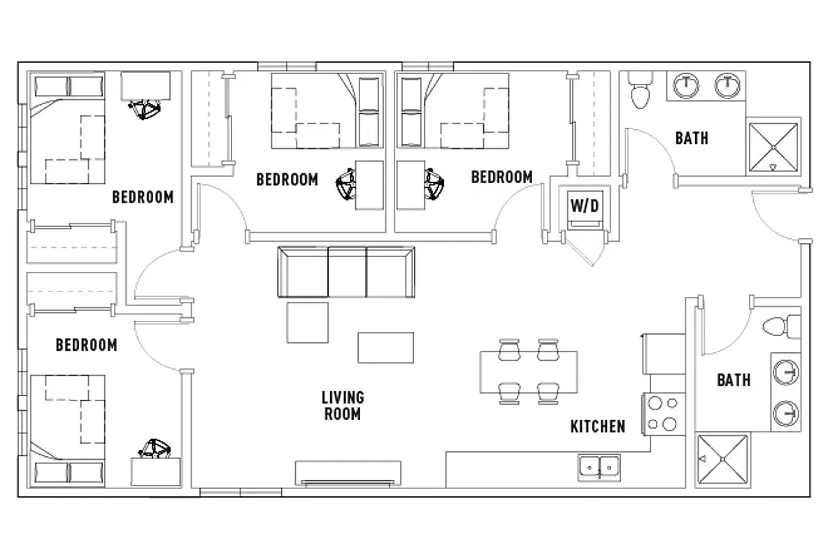 The Jack, Flagstaff – Room in 4 Bed - 2 Bath C