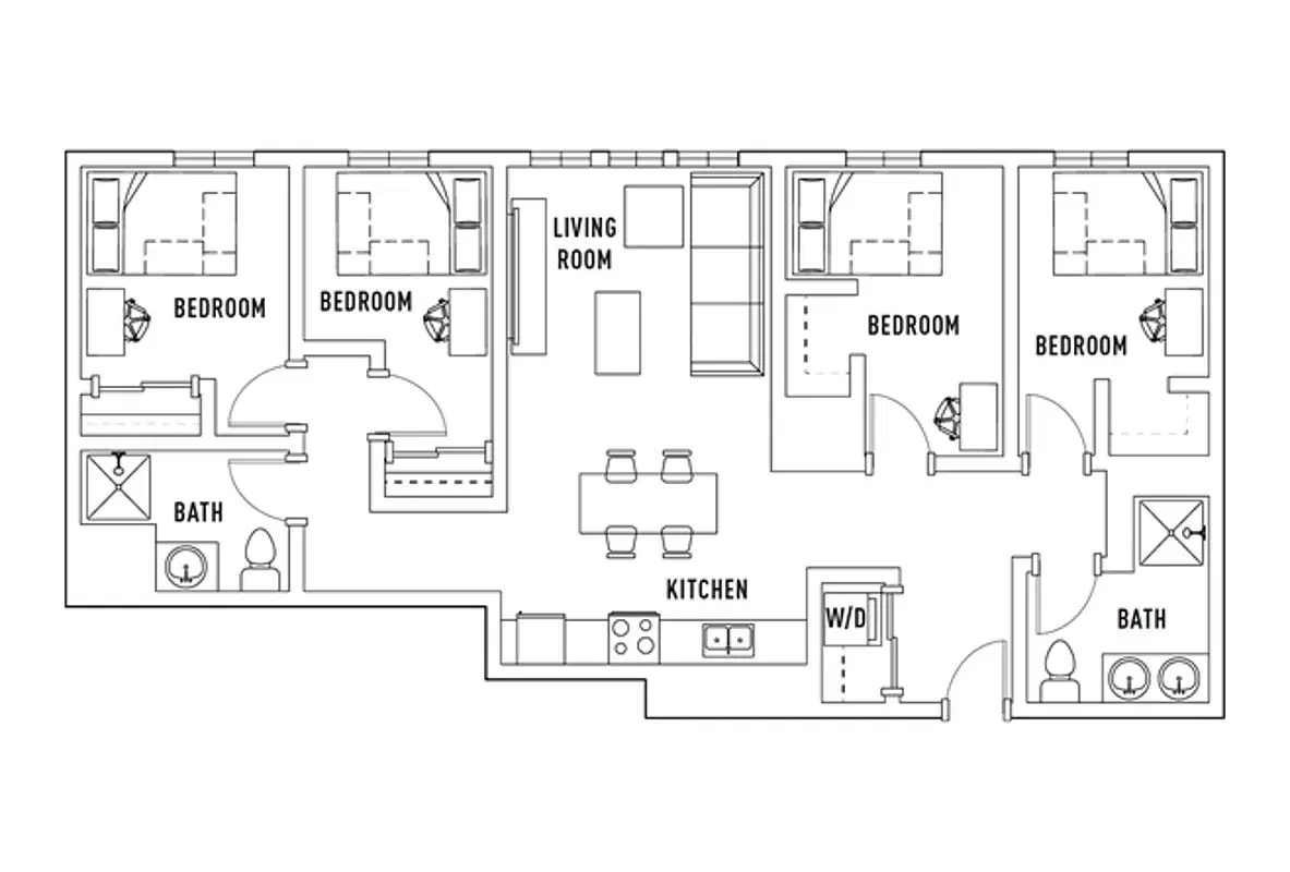 The Jack, Flagstaff – Room in 4 Bed - 2 Bath E