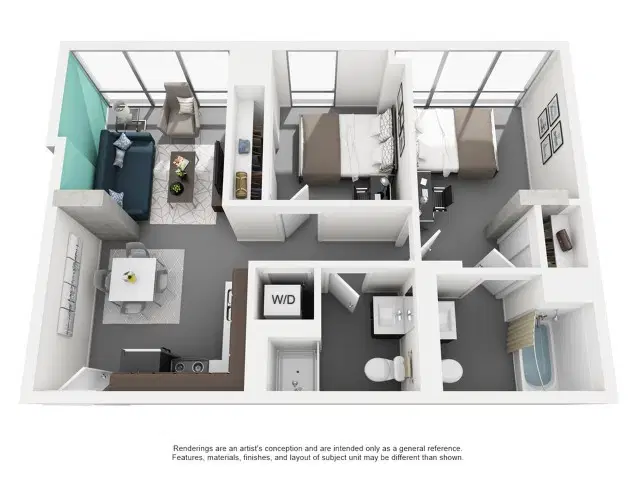 Vue 53, Chicago – 2 Bedroom 2 Bathroom