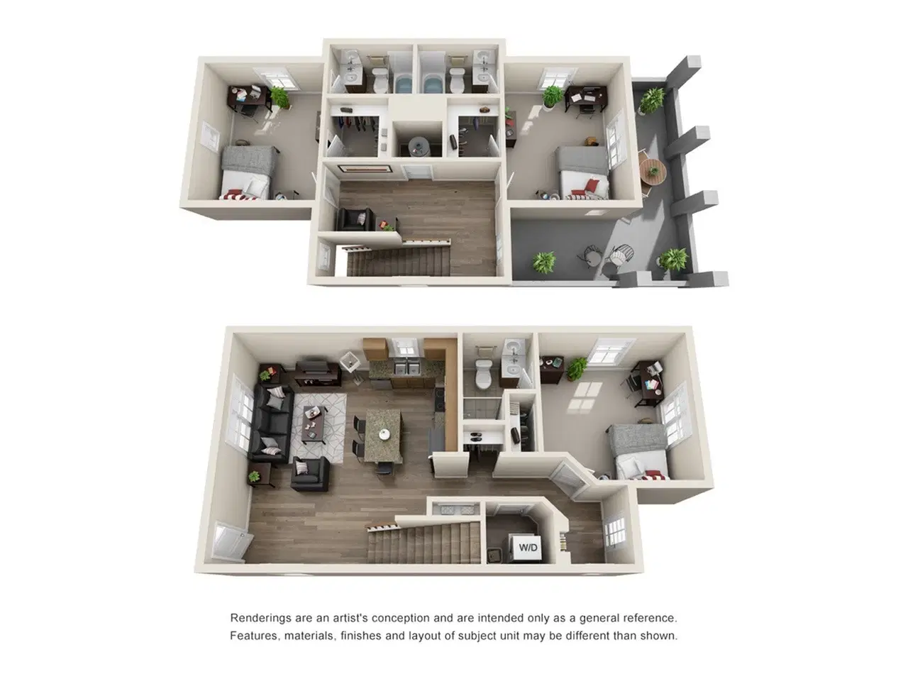 The Grayson at Columbia, Columbia – 3 Bedroom