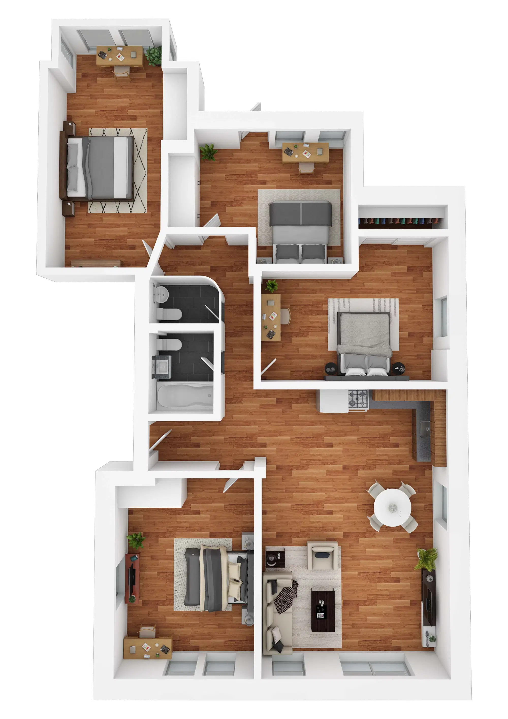 Hamilton Court, Philadelphia – Room in 4 Bedroom 1.5 Bathroom | 4 BR H