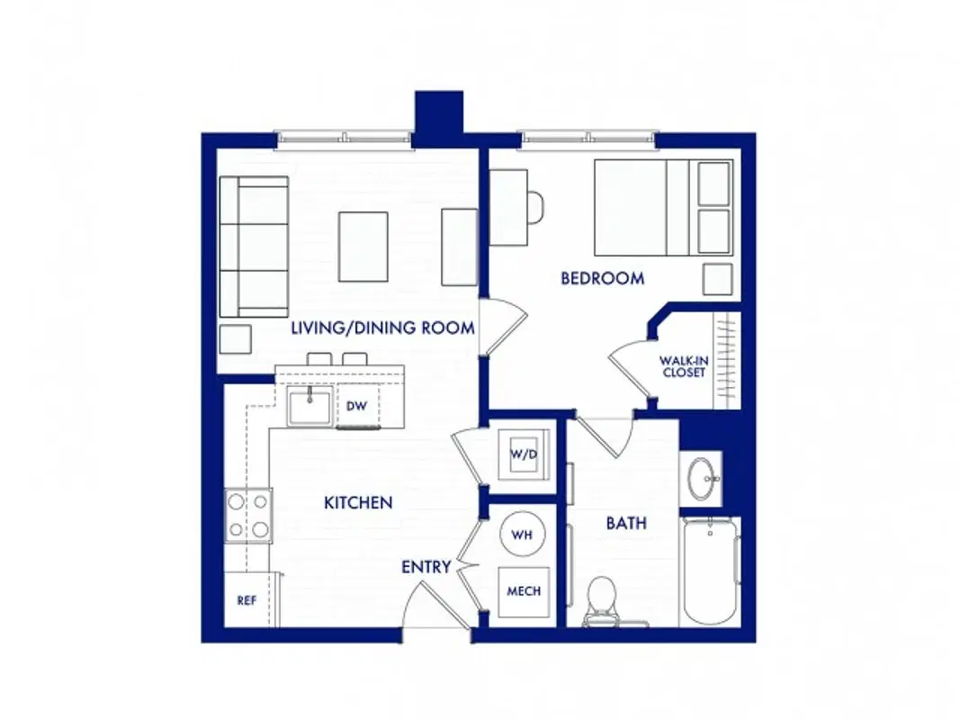 The Valley, State College – The Fraser 1x1 - 1 Bed 1 Bath