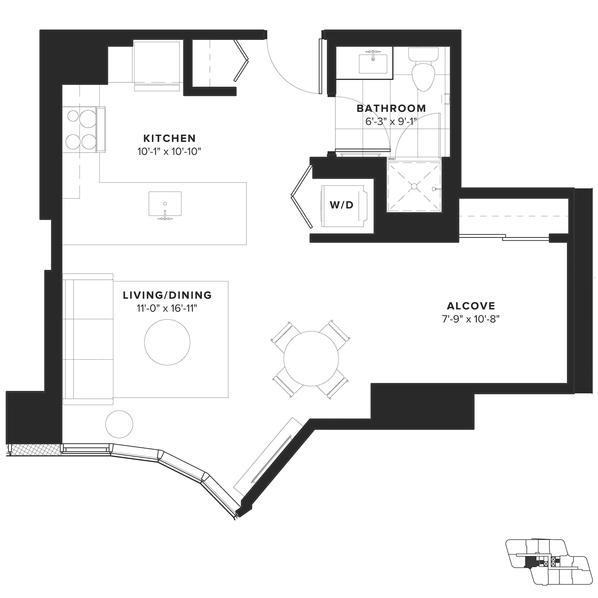 5252 Apartments, Chicago – Studio