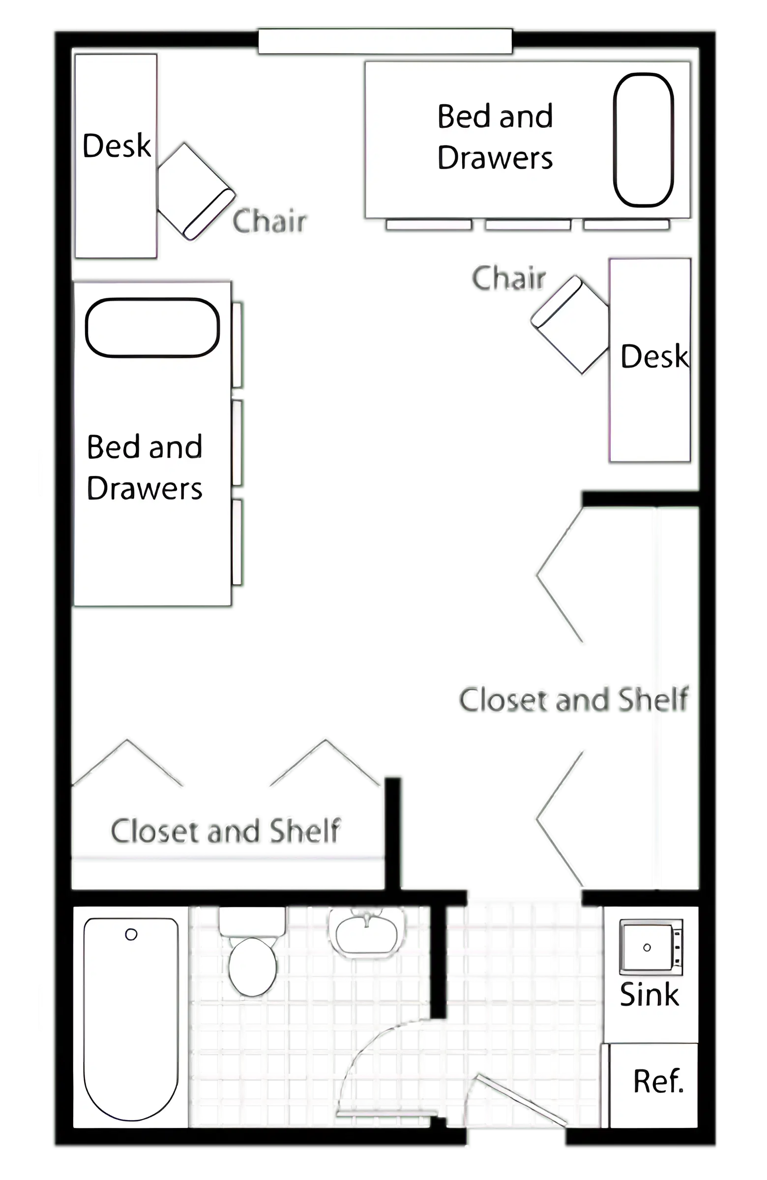 Windsor Hall, Gainesville – Room in 2 Bedroom 1 Bathroom | Large Double