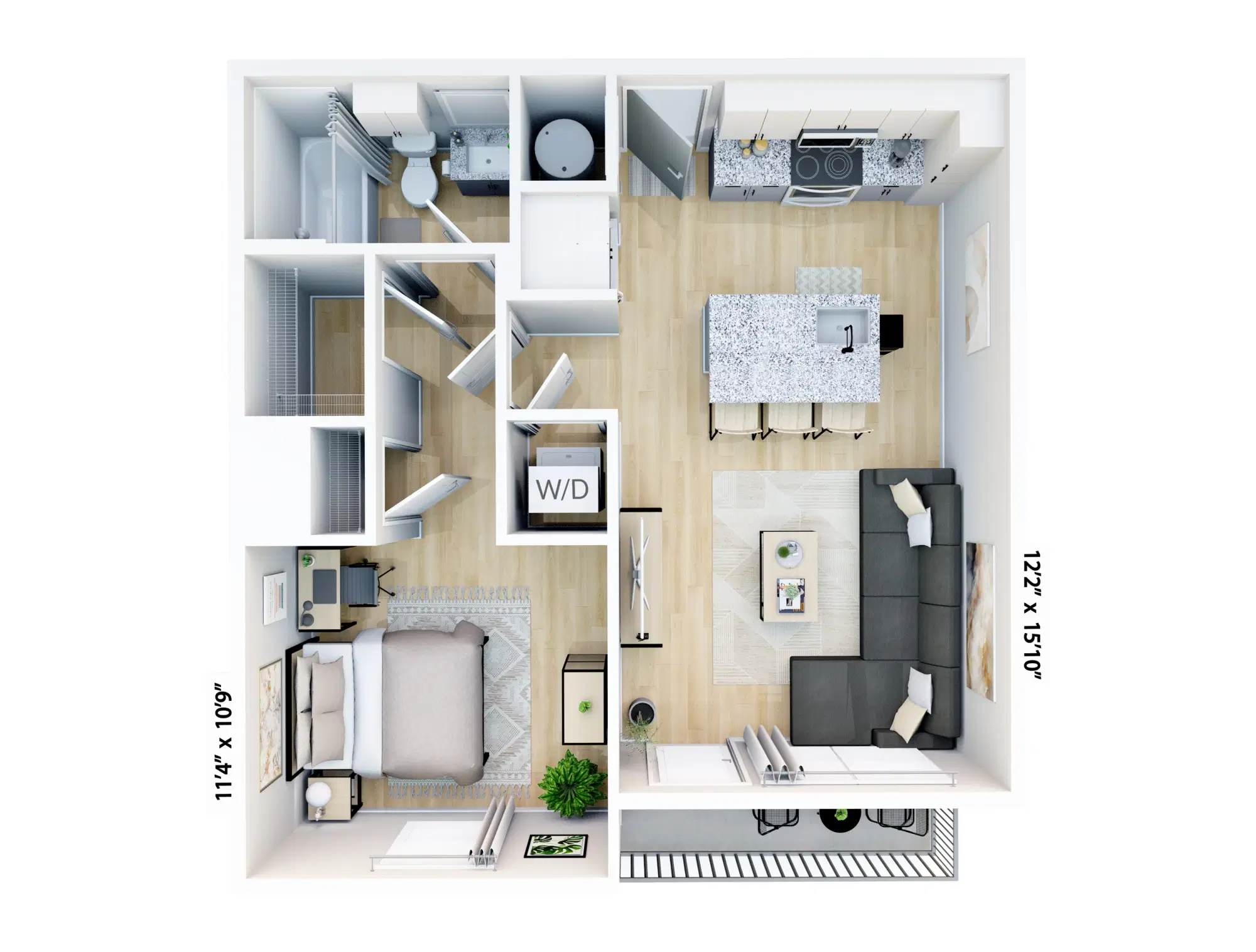 The 9 Central, Florida – Room in 1 bedroom 1 bathroom | A1