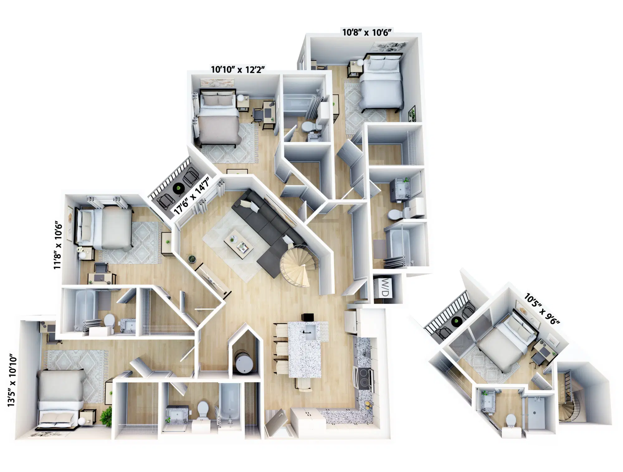 The 9 Central, Florida – Room in 5 Bedroom 5 Bathroom | D3-M