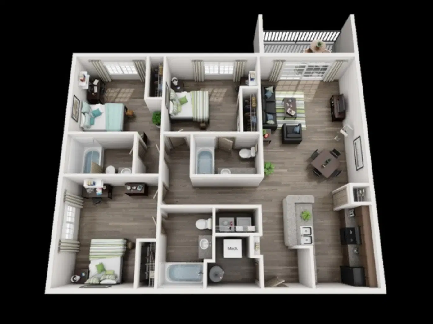 The Reserve, San Antonio – Room in 3 Bedroom 3 Bathroom | B