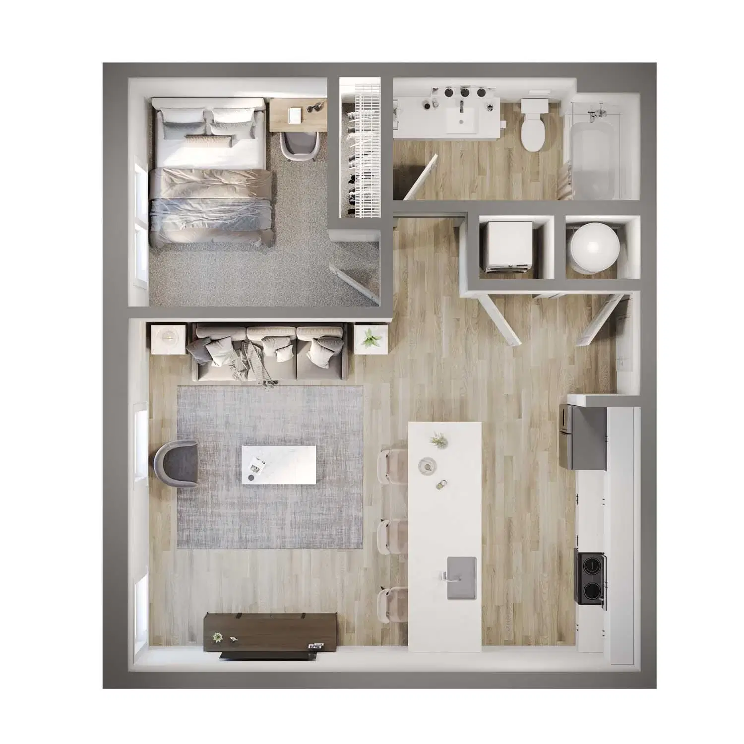Peer on 7th, Columbus – 1 Bedroom 1 Bathroom | A1