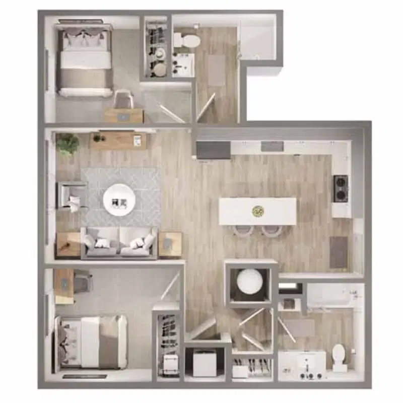 Peer on 7th, Columbus – Room in 2 Bedrom 2 Bathroom | B5