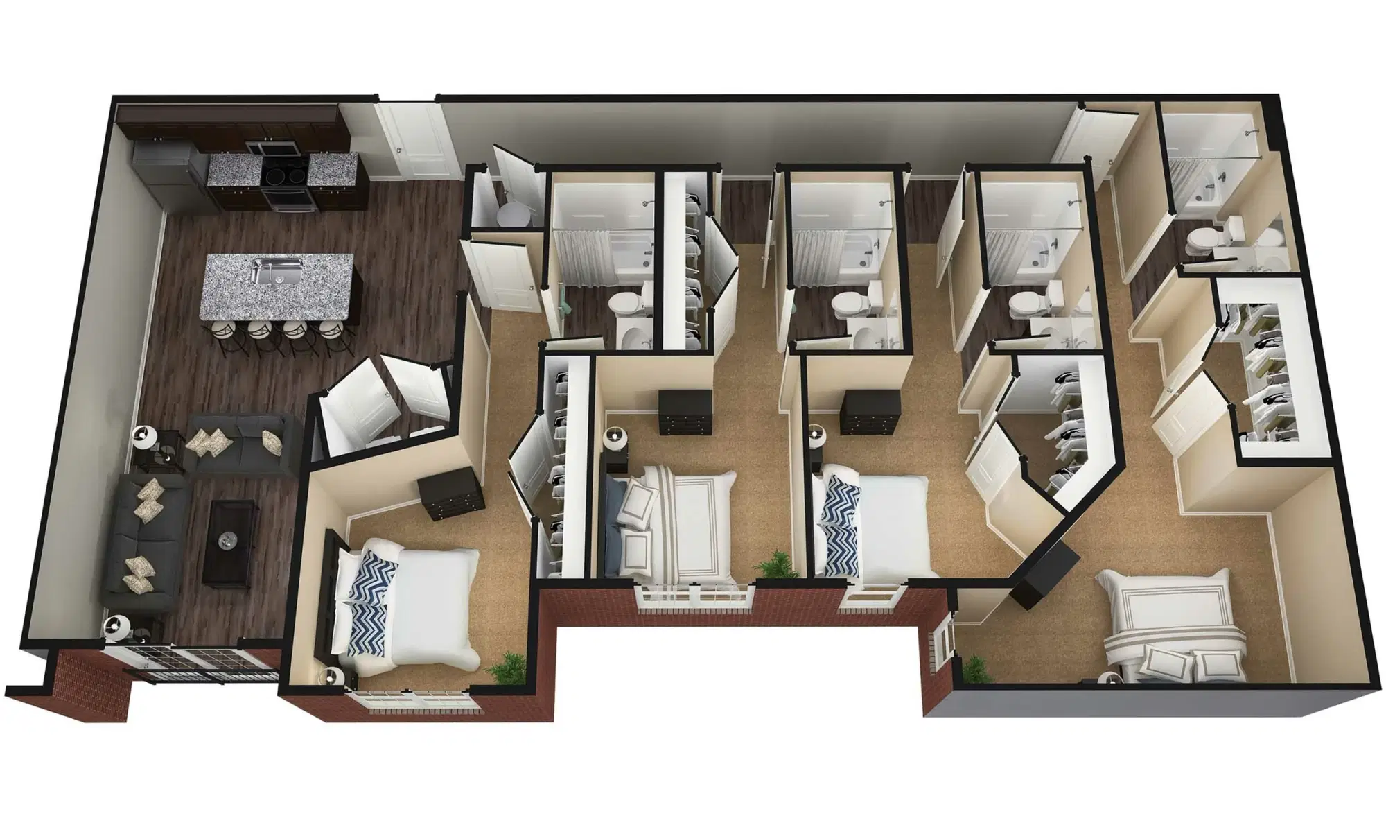 Midtown at WKU, Bowling Green – 4 Bed 4 Bath | Cambridge
