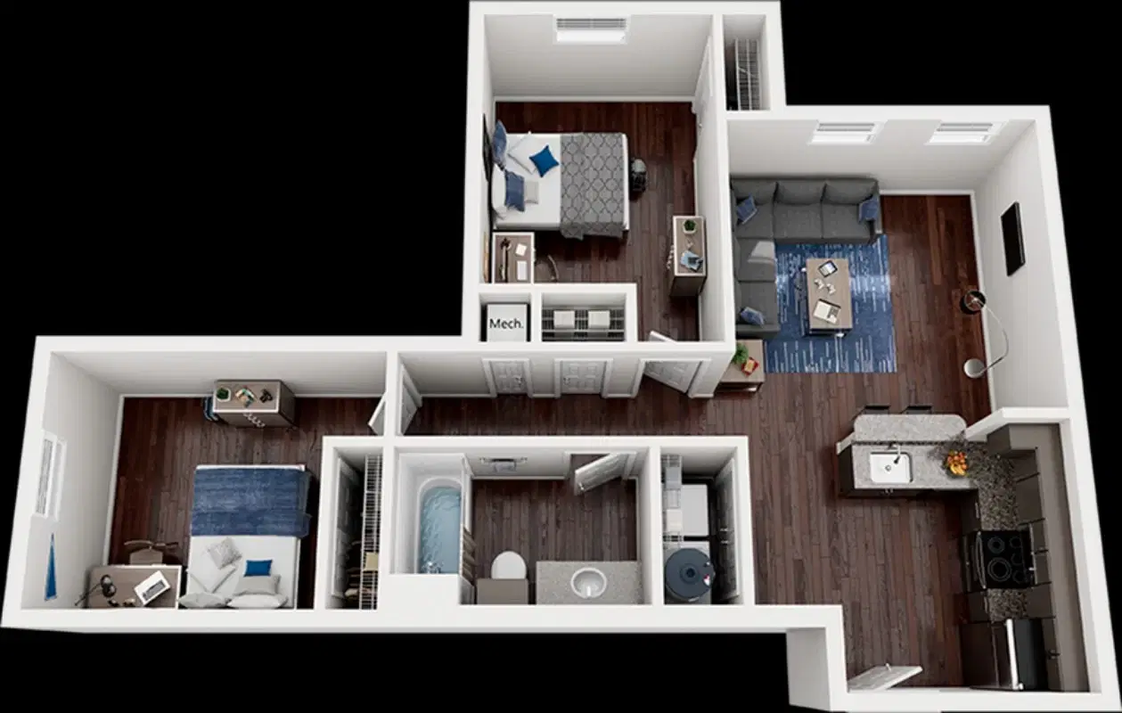 21 Pearl, Austin – Private Room (2 Bed - 1 Bath)
