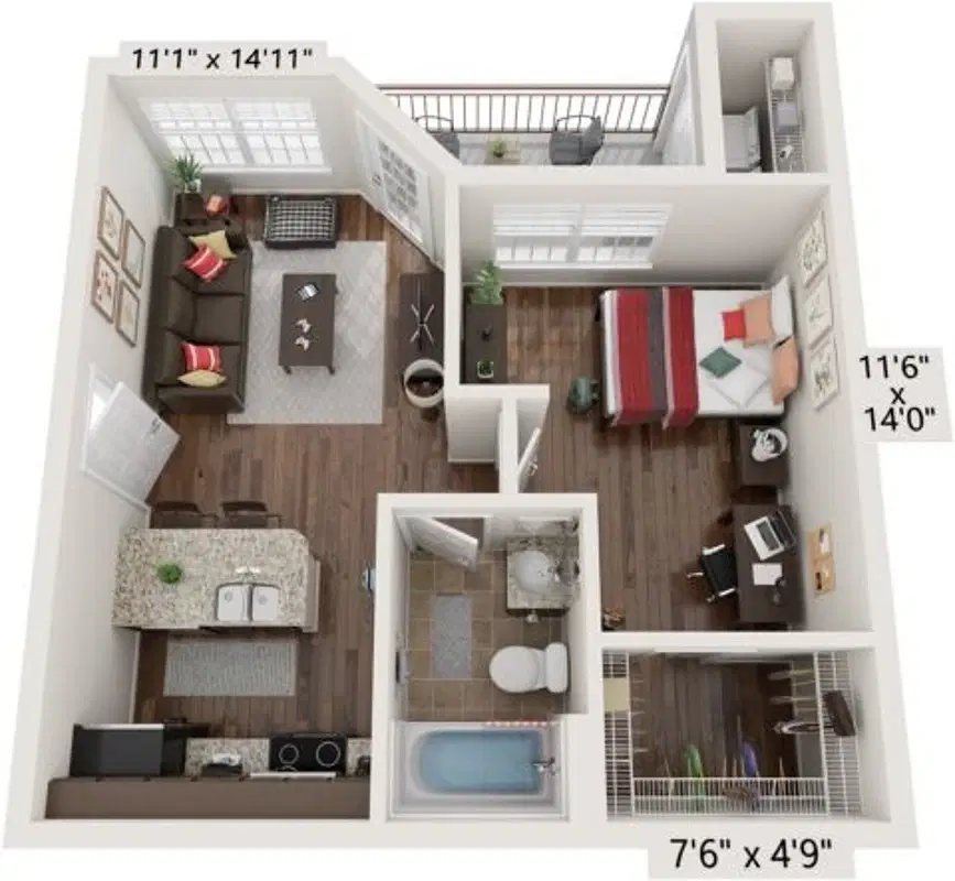 Hillside Ranch, San Marcos – Driftwood - 1 Bed 1 Bath