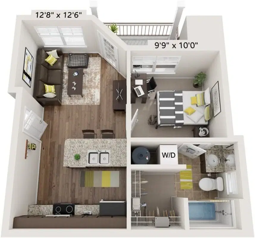 Hillside Ranch, San Marcos – 1 Bed 1 Bath Apartment
